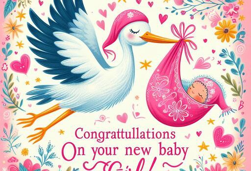 Congratulations for new baby girl